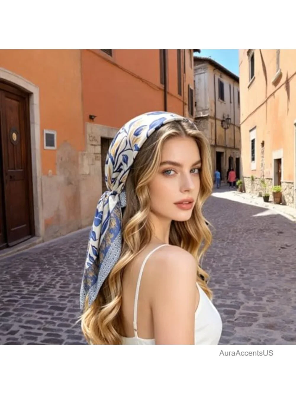 Faux Silk Square Scarf 27.5